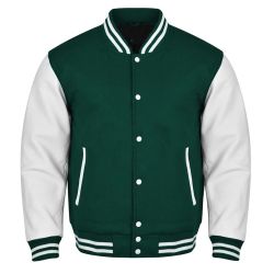 Varsity Jacket Green White